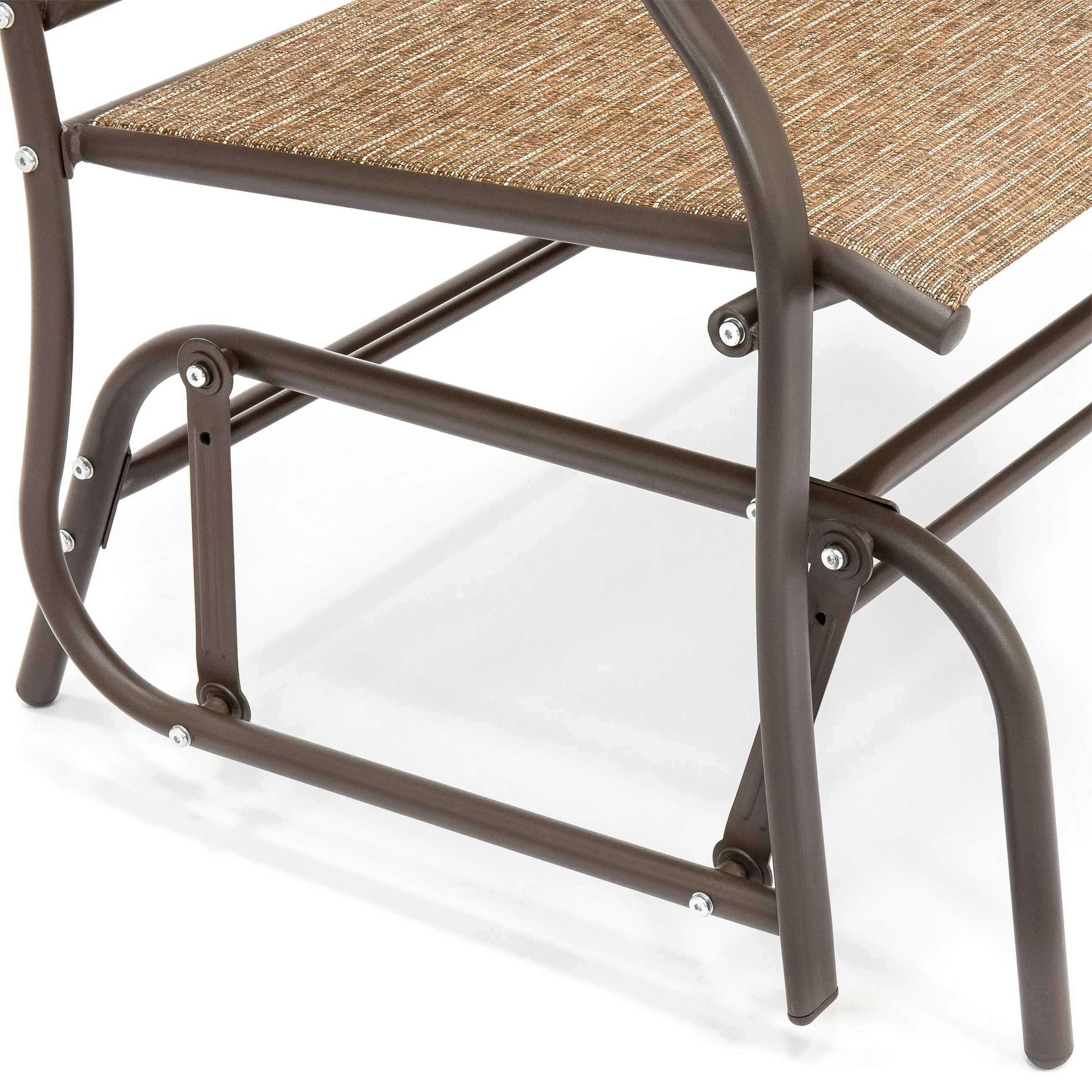 2-Person Patio Loveseat Glider Bench