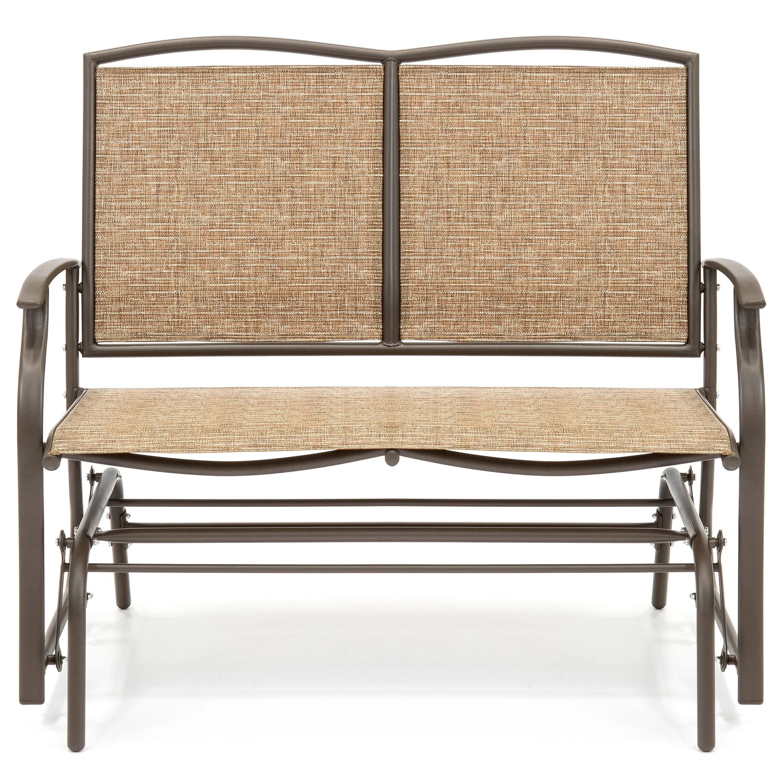 2-Person Patio Loveseat Glider Bench