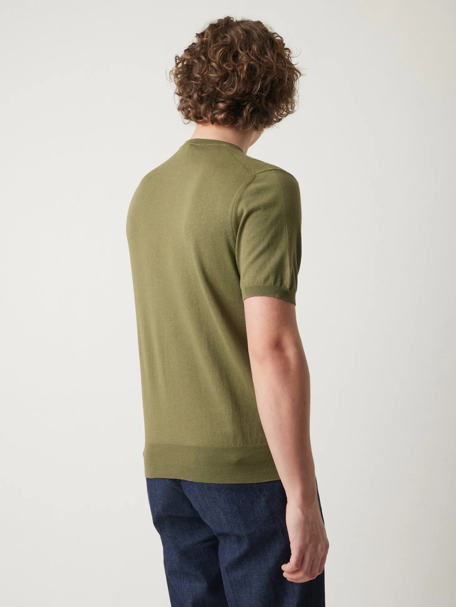 AALFEO CREWNECK SWEATER WITH SHORT SLEEVES