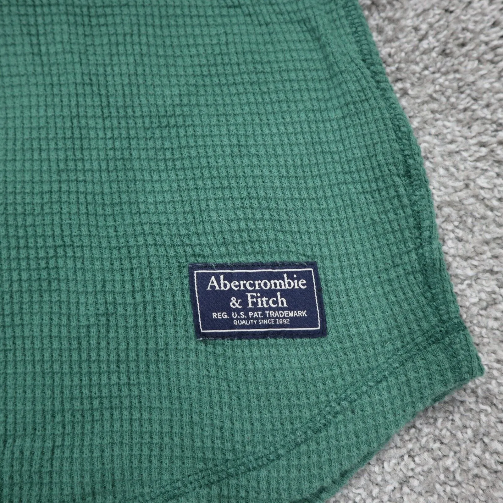 Abercrombie Mens Pullover Hanley Sweater Long Sleeves Crew Neck Green Size XS