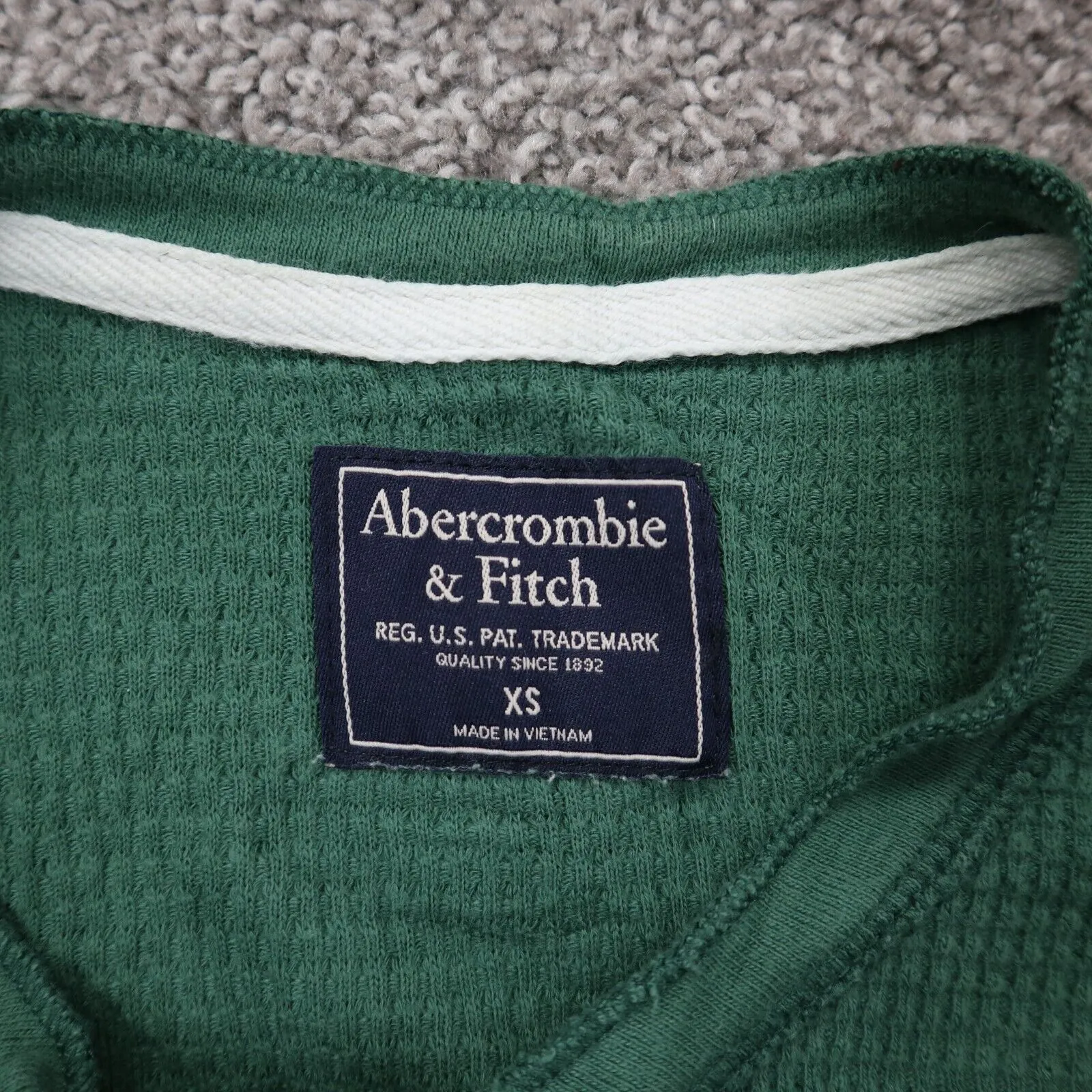 Abercrombie Mens Pullover Hanley Sweater Long Sleeves Crew Neck Green Size XS