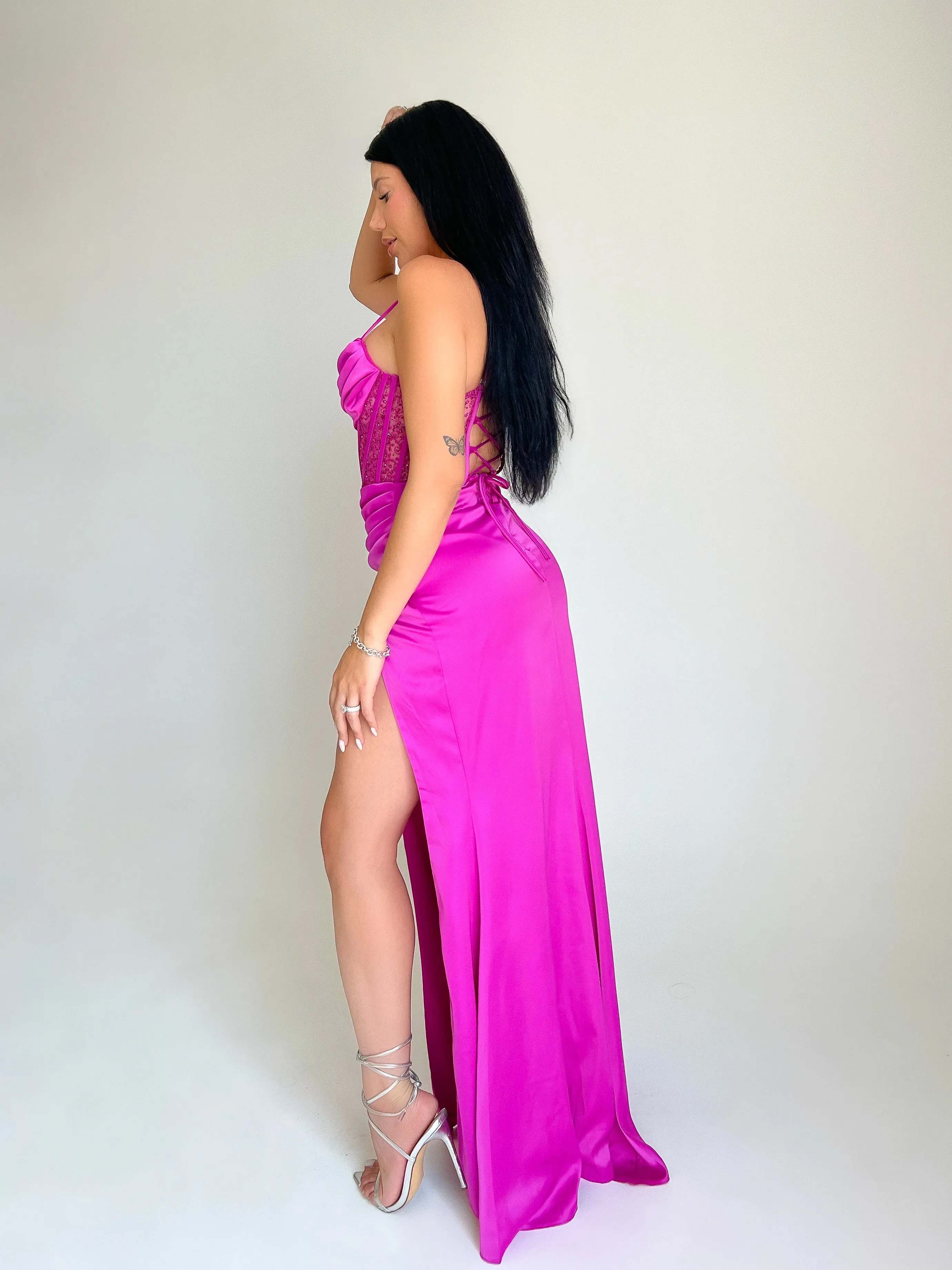 Alexis Dress (Fuchsia)