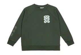 BEAU LOVES WASHED GREEN "THE FUTURE IS OURS" RAGLAN SWEATER