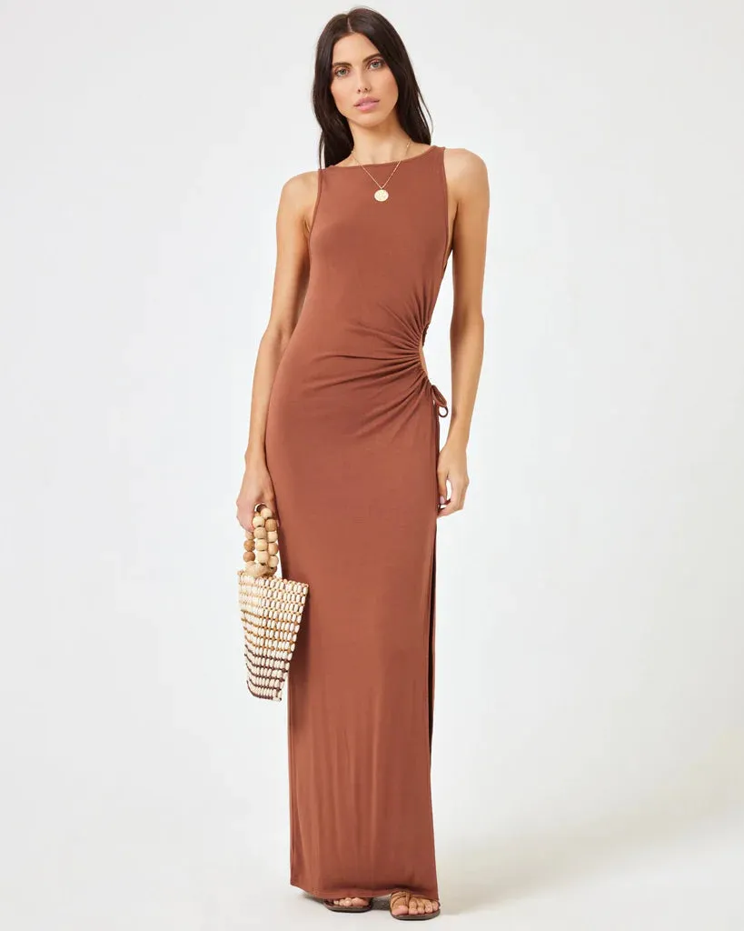 Coffee Tiana Dress