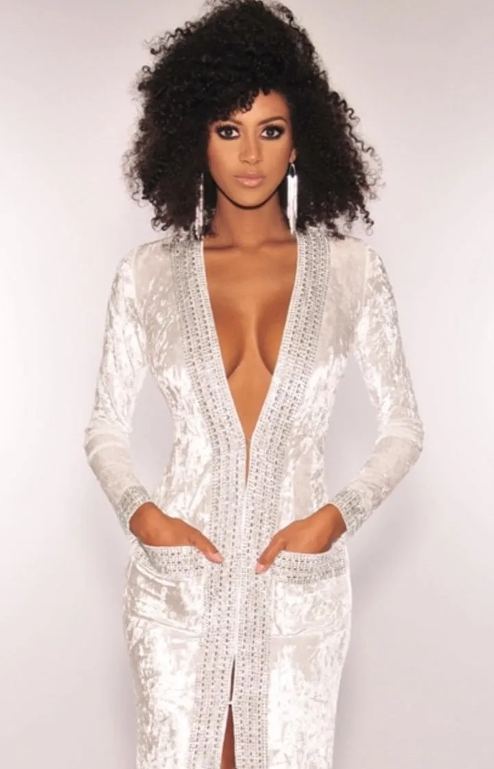Crystal Velvet Duster