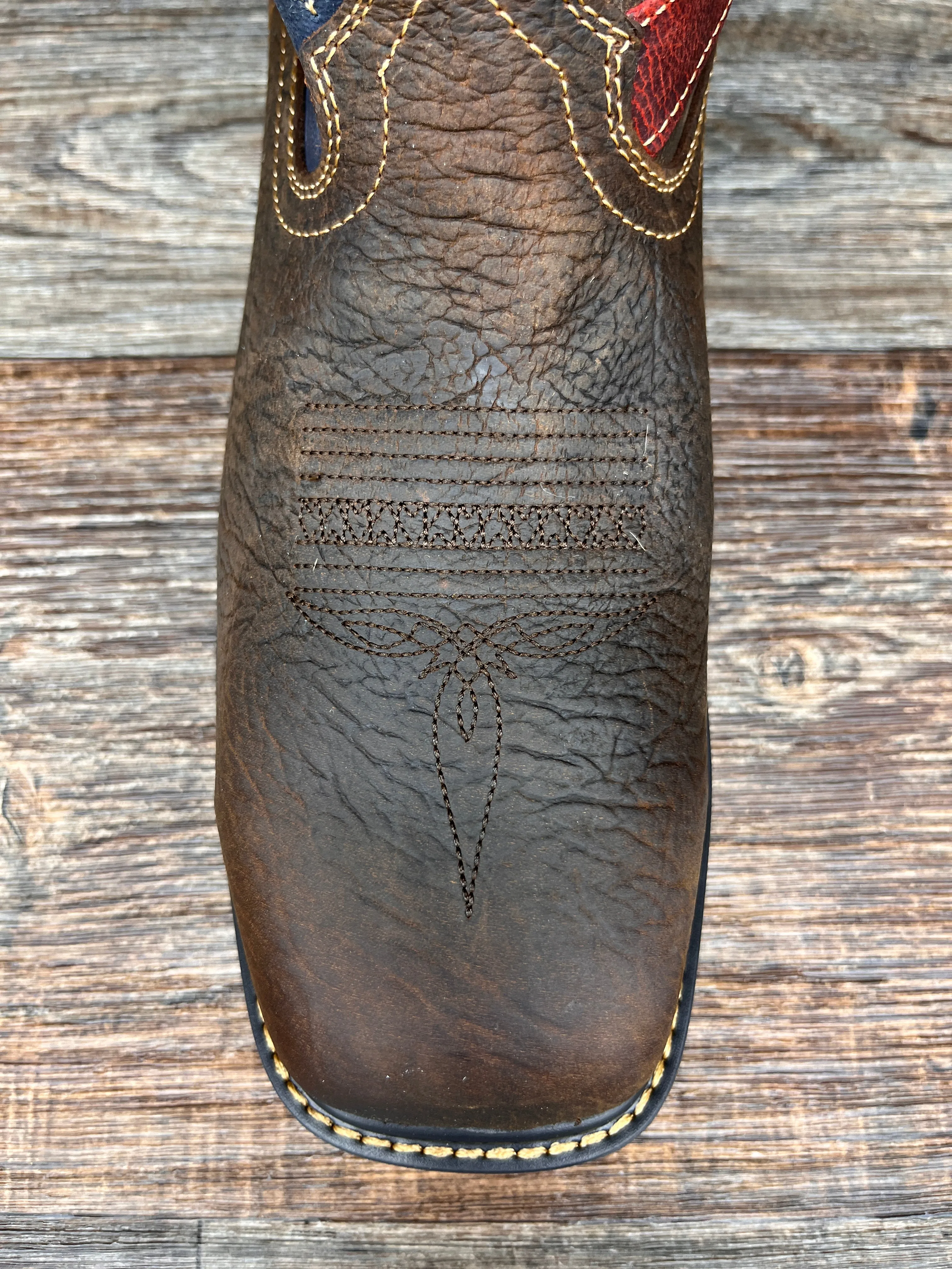ddb0366 Men's Maverick Vintage Flag Waterproof Composite Toe Work Boot by Durango