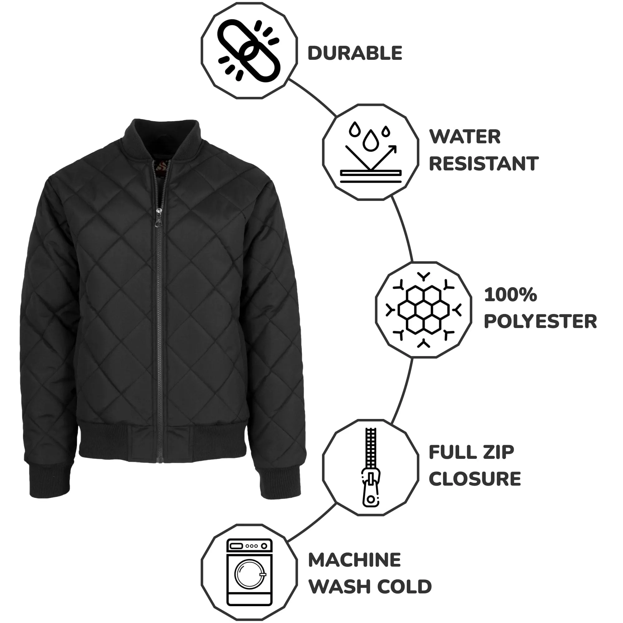 Diamond Quilted Bomber Elite Jacket