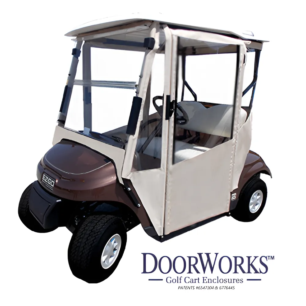 DoorWorks (Sunbrella Canvas) 2-Passenger Hinged Door Enclosure Cover for Golf Carts