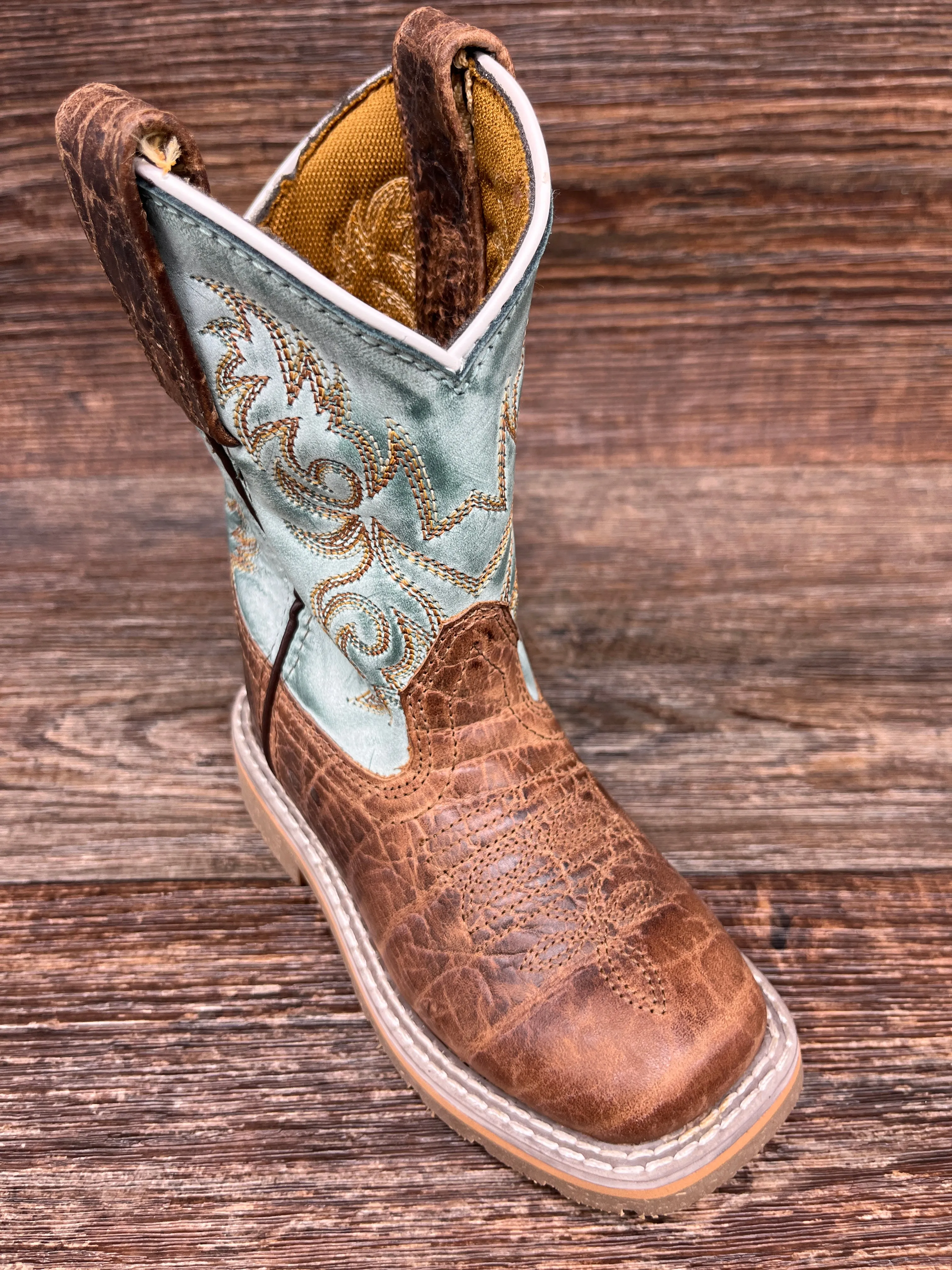 dpc2918 Kid's Lil' Bisbee Square Toe Western Boot by Dan Post