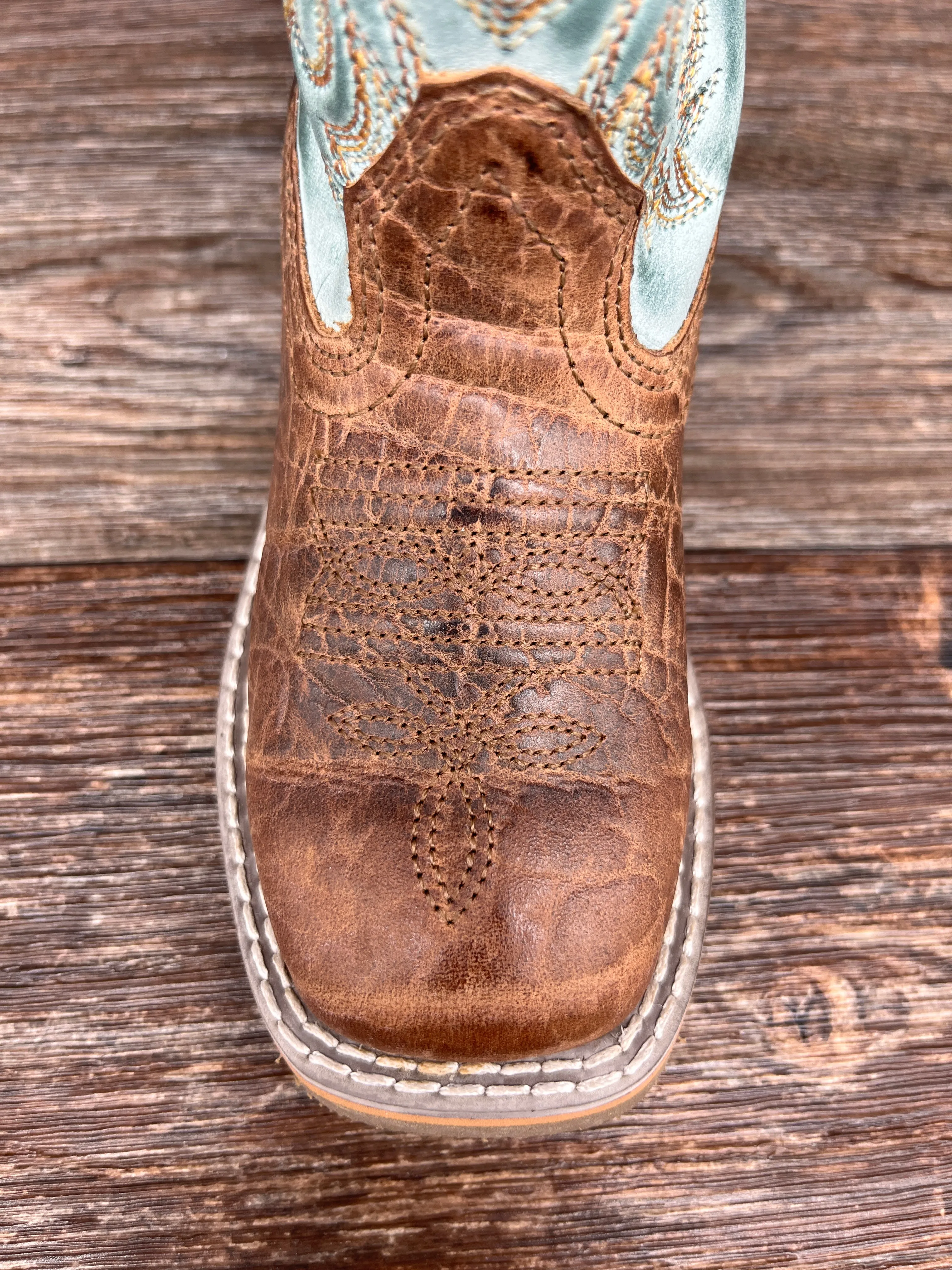 dpc2918 Kid's Lil' Bisbee Square Toe Western Boot by Dan Post