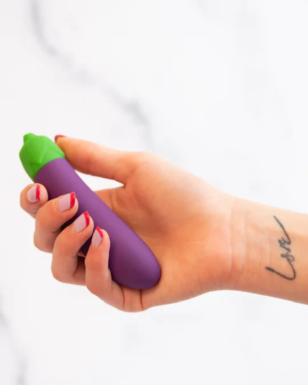 Eggplant Emojibator Ultra Discreet First Time Bullet Vibrator