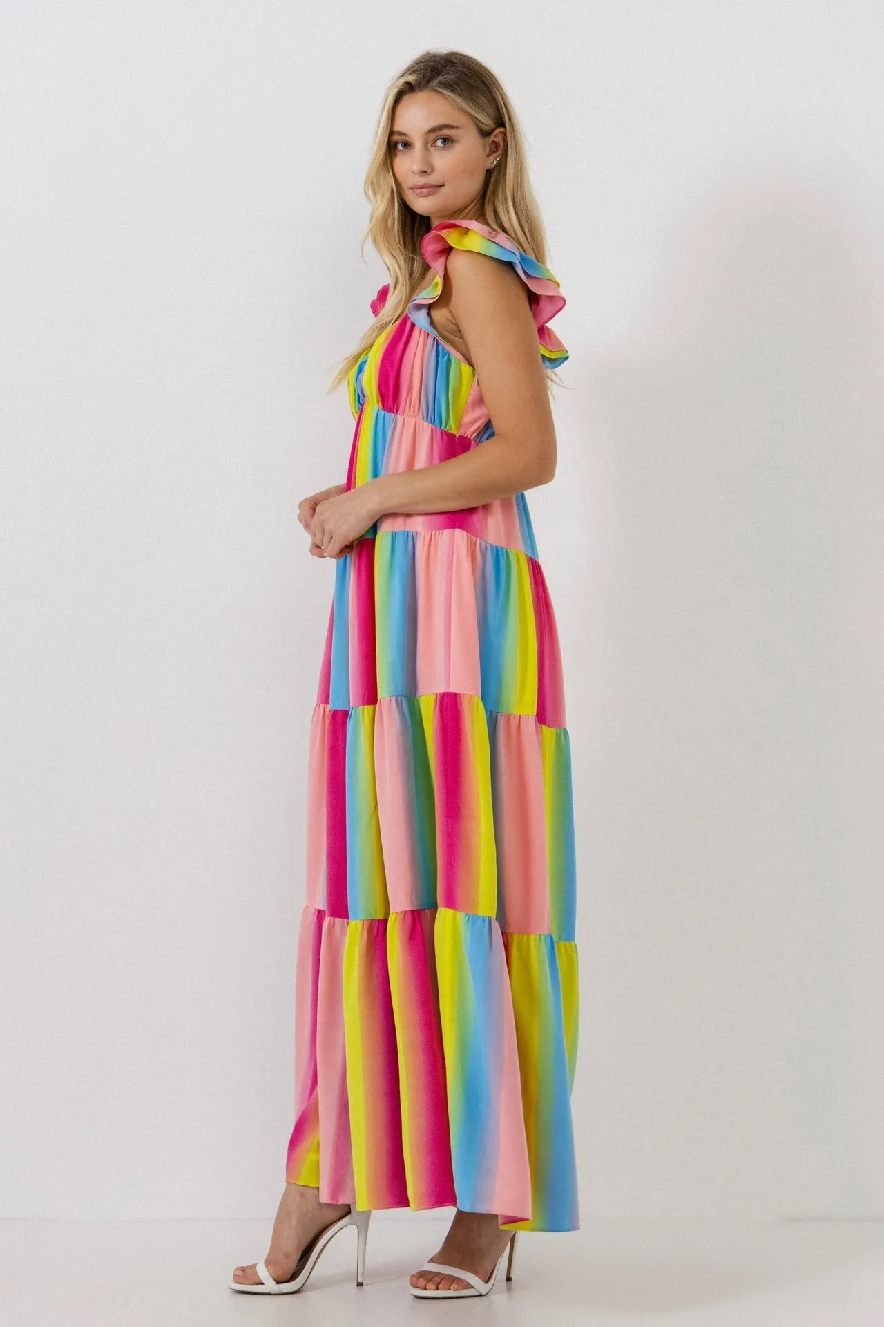 Endless Rose - Ombre Stripe Maxi Dress