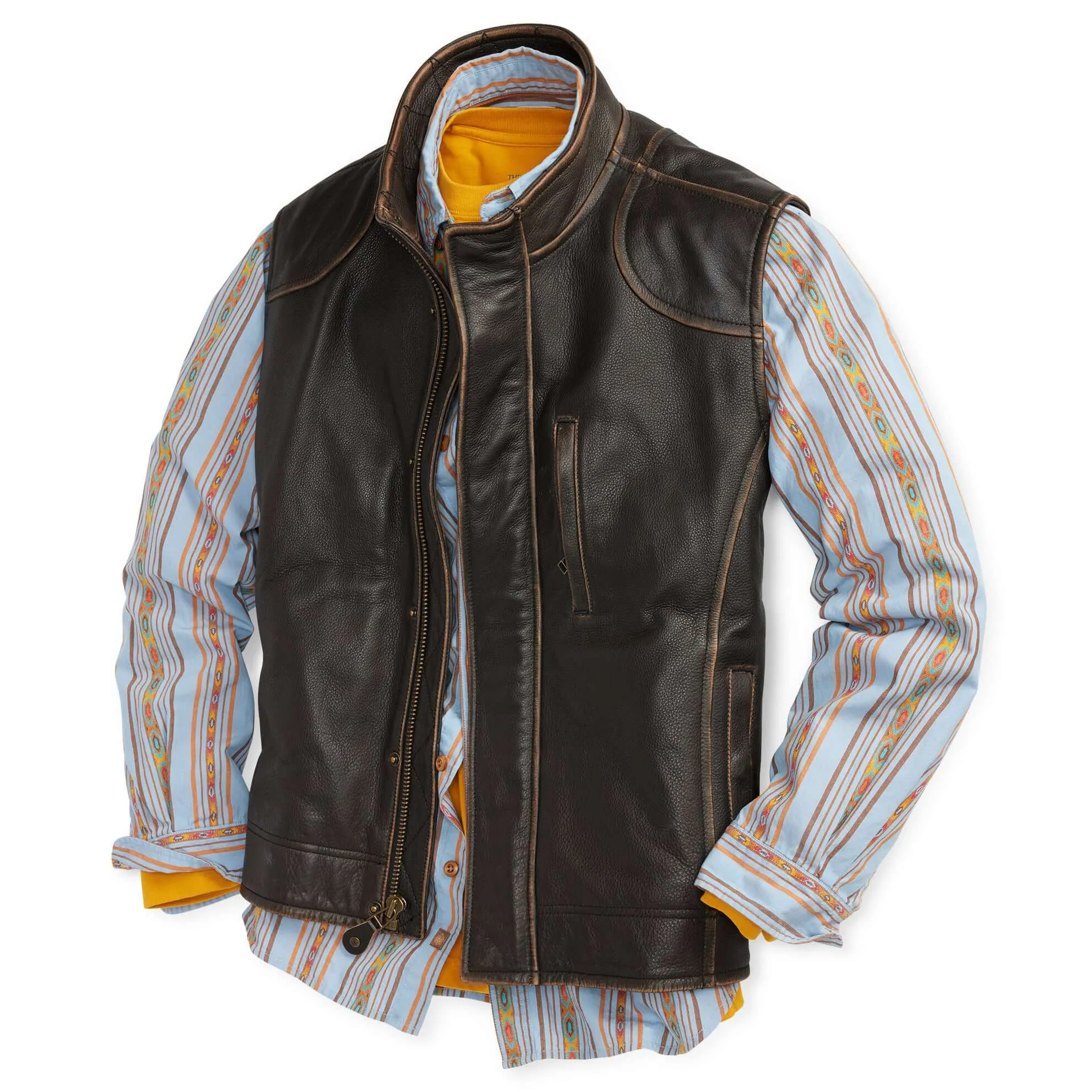 Falcon Bluff Leather Vest - Tall