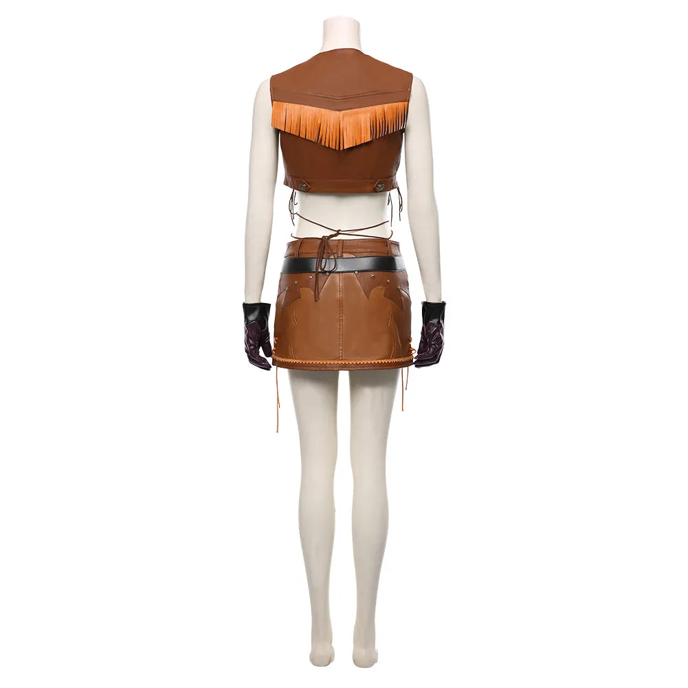 Final Fantasy VII Remake The Cowboy Suit Tifa Lockhart Cosplay Costume Halloween Carnival Costume