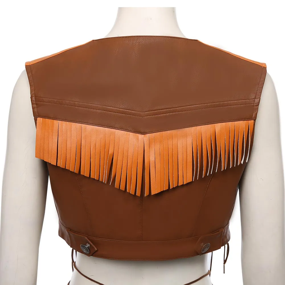 Final Fantasy VII Remake The Cowboy Suit Tifa Lockhart Cosplay Costume Halloween Carnival Costume