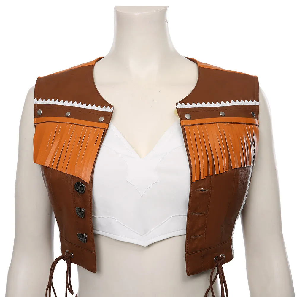 Final Fantasy VII Remake The Cowboy Suit Tifa Lockhart Cosplay Costume Halloween Carnival Costume
