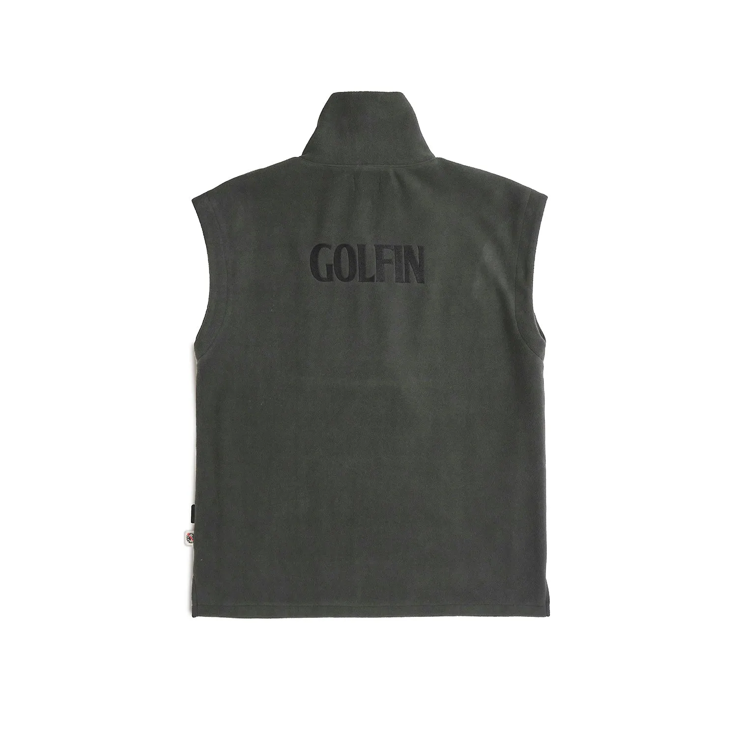 Fleece Vest With Mock GRAY