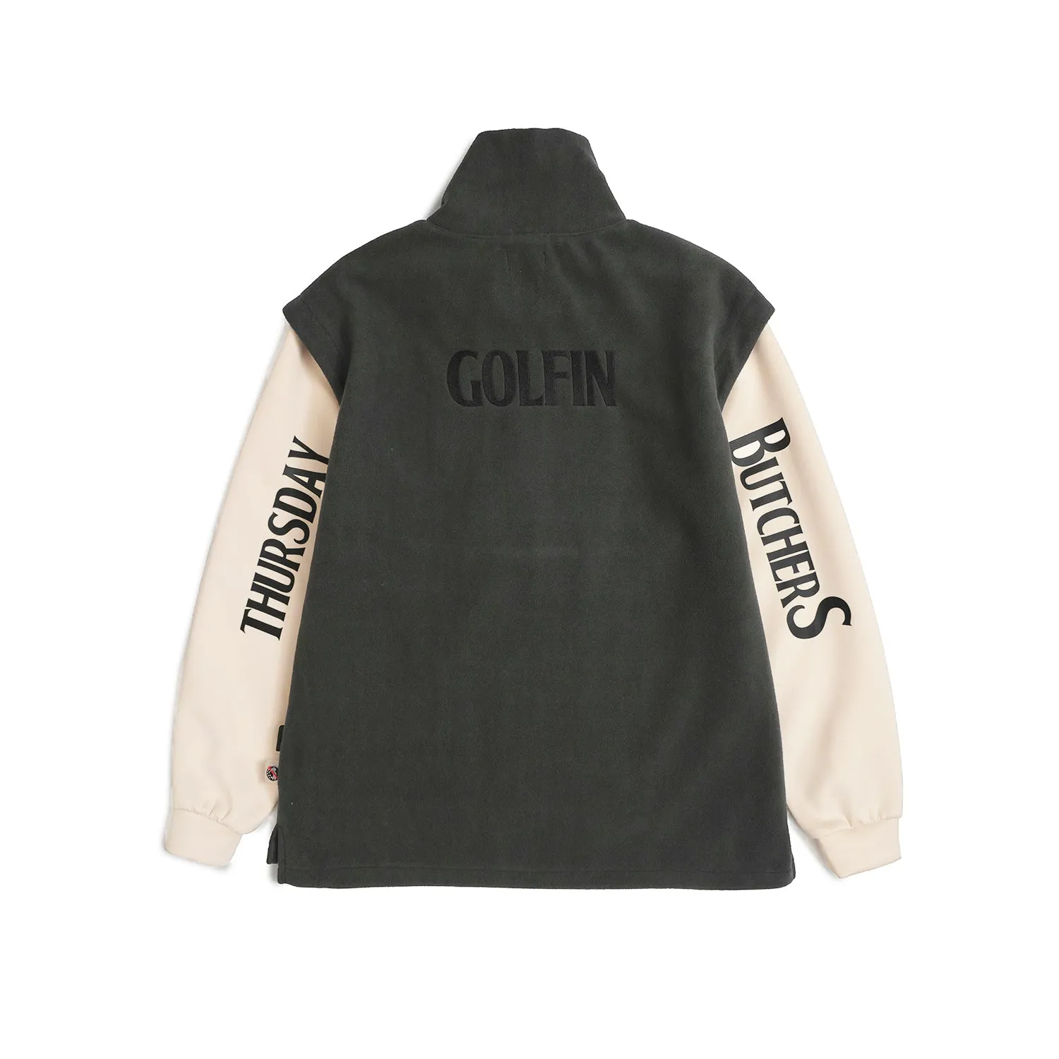 Fleece Vest With Mock GRAY