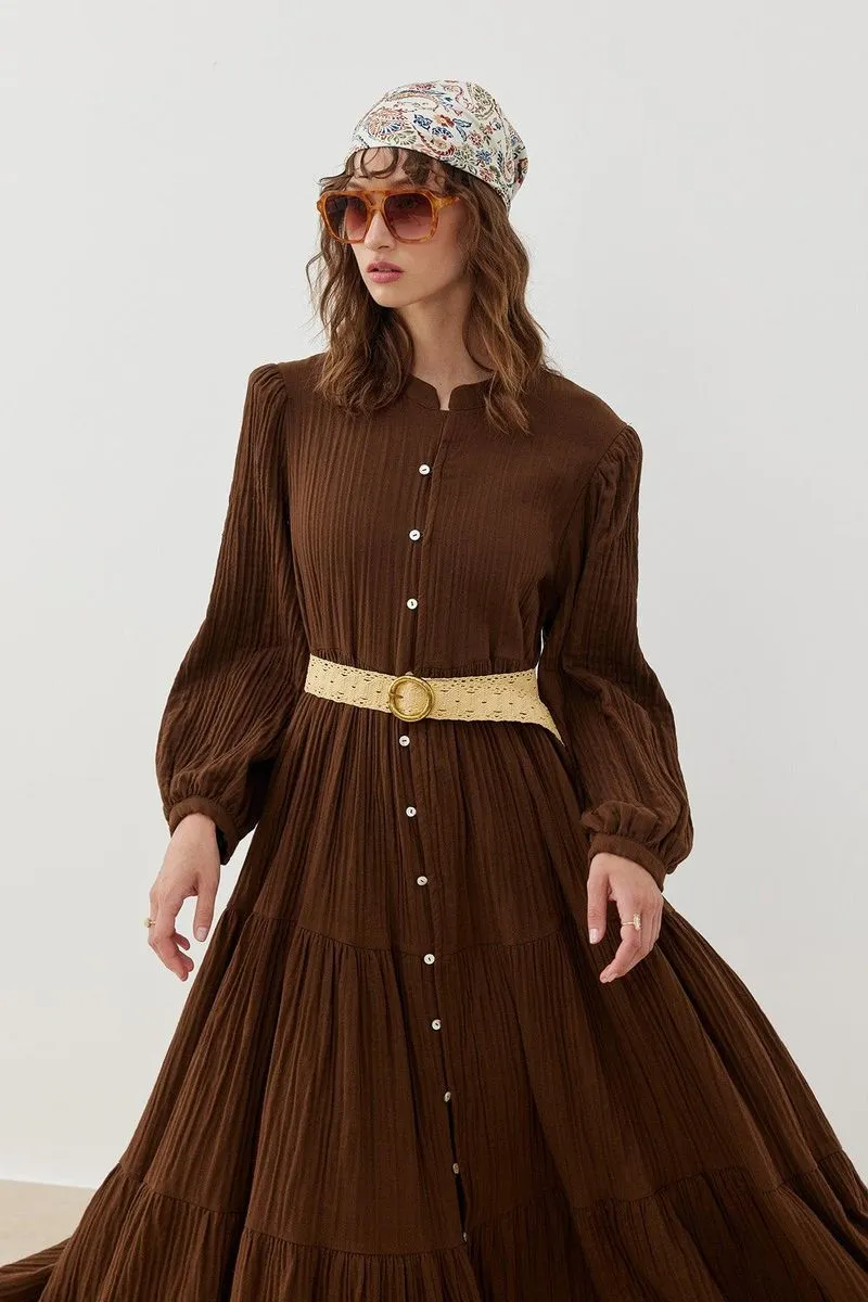 Gaia Dress Brown