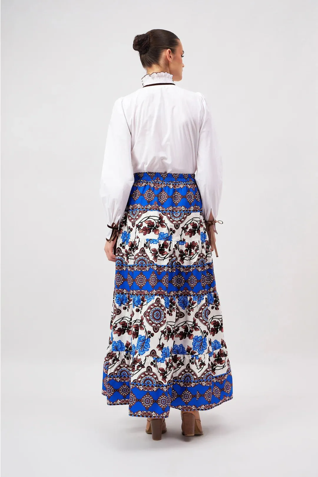 Gia Skirt in Atlas Cobalt