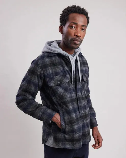 Hartford Peter Navy Plaid Flannel