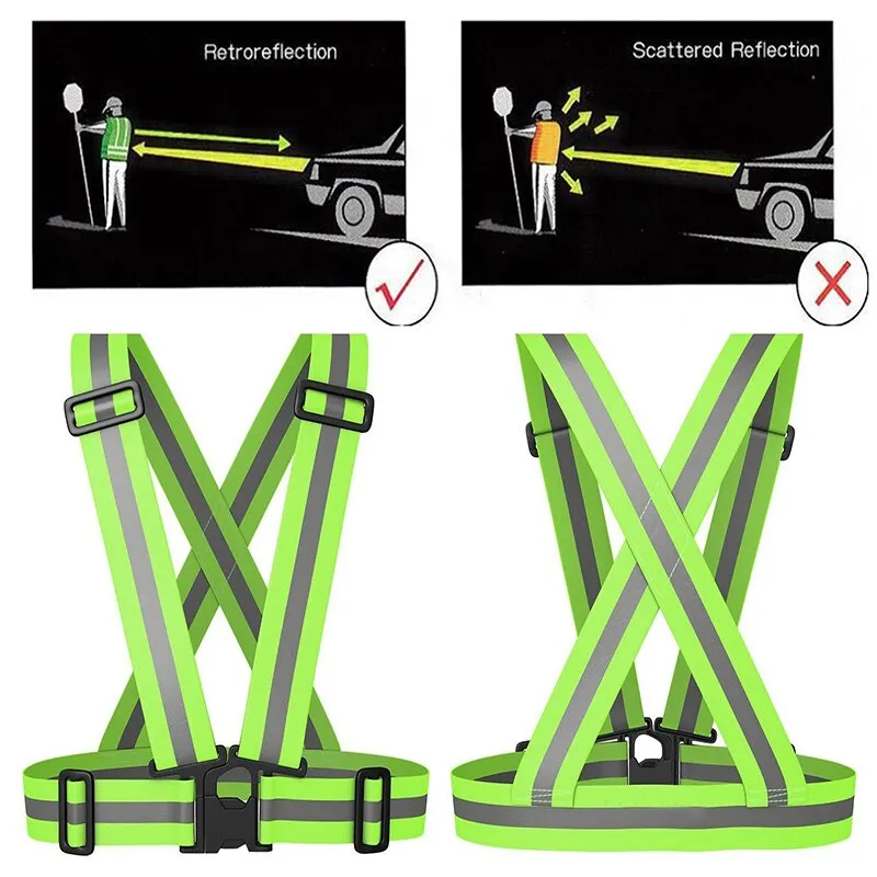 Hi Vis High Visibility Unisex Outdoor Reflective Elasticity Safety Vest