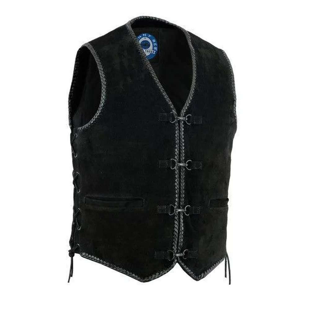 Johnny Reb "Lightning Ridge" Suede Leather Vest JRV10007