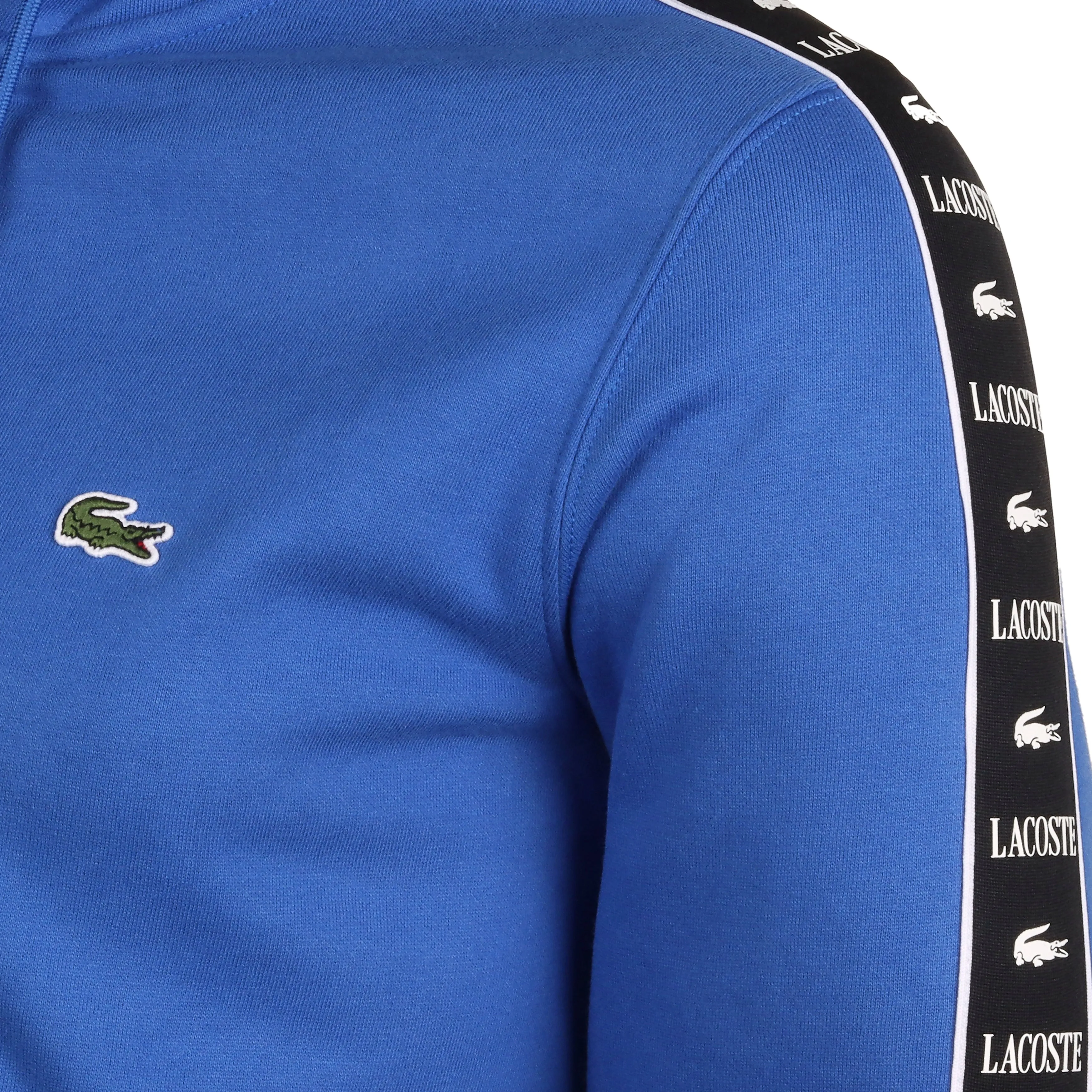 Lacoste Logo Stripe Full Zip Hoodie SS24