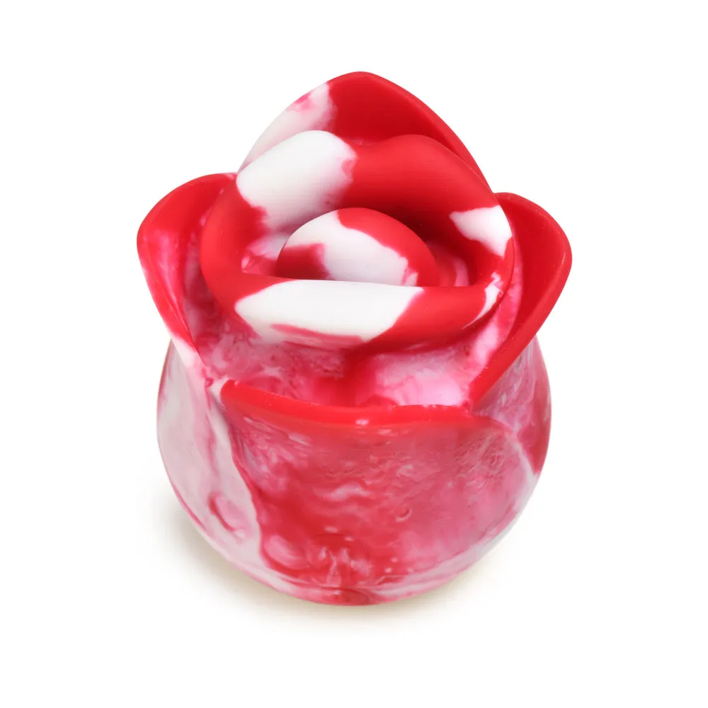 Lickgasm Kissing & Vibrating Rose Clitoral Stimulator Swirl