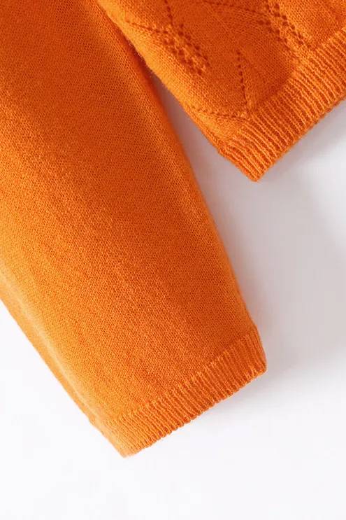 Lightweight V Neck Cable Knit Wool Sweater