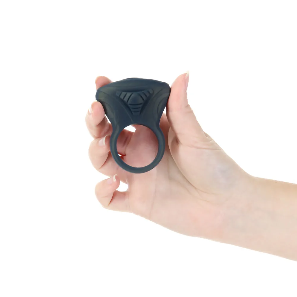 Lux Active Circuit 3 in. Vibrating Ring Silicone Black