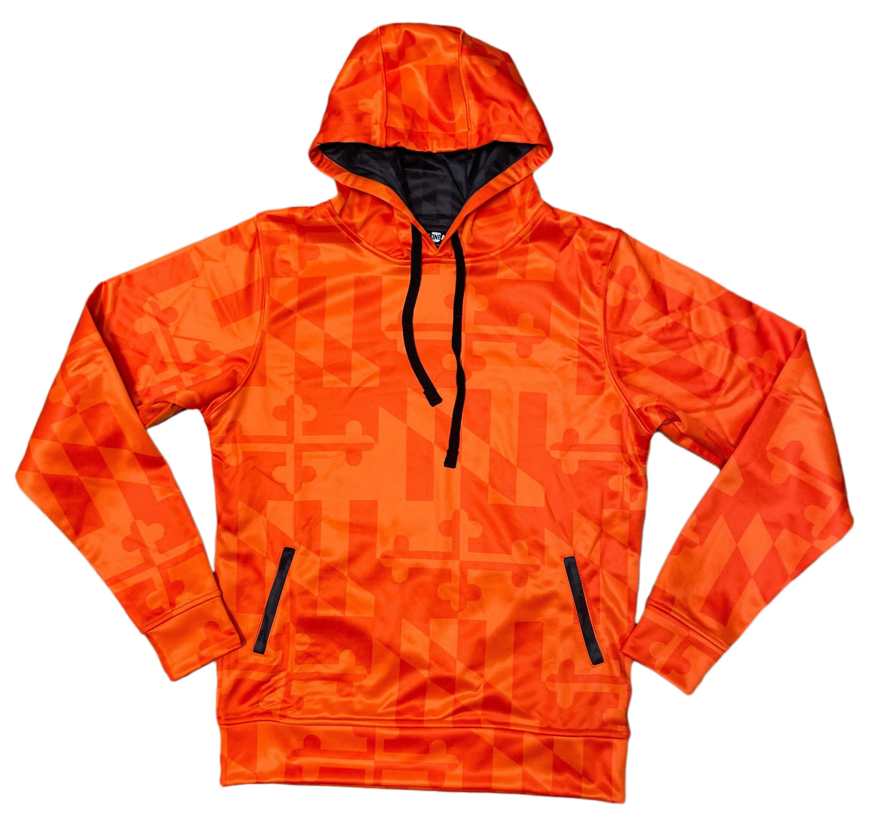 Maryland Flag (Orange Monochrome) / Hoodie