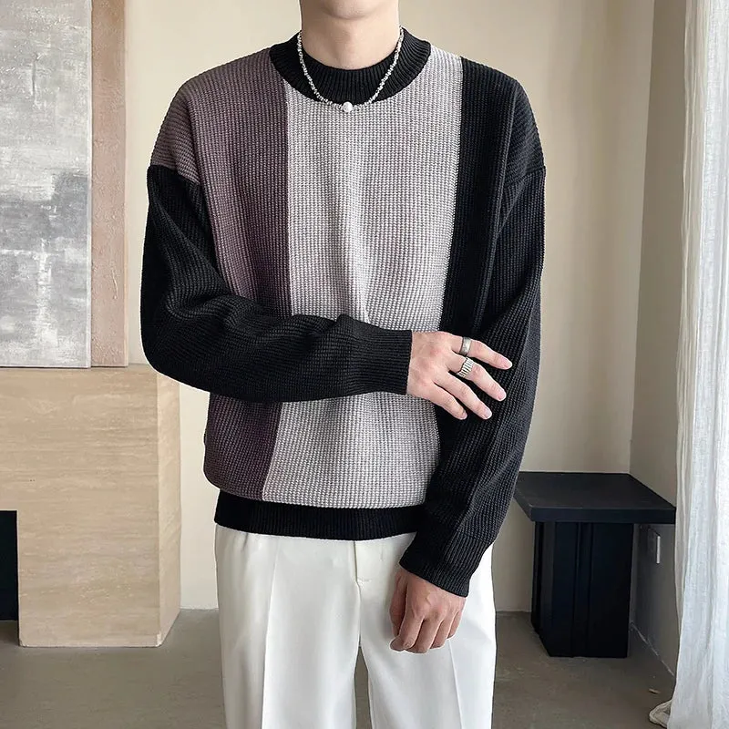 Modern Monochrome Block Sweater