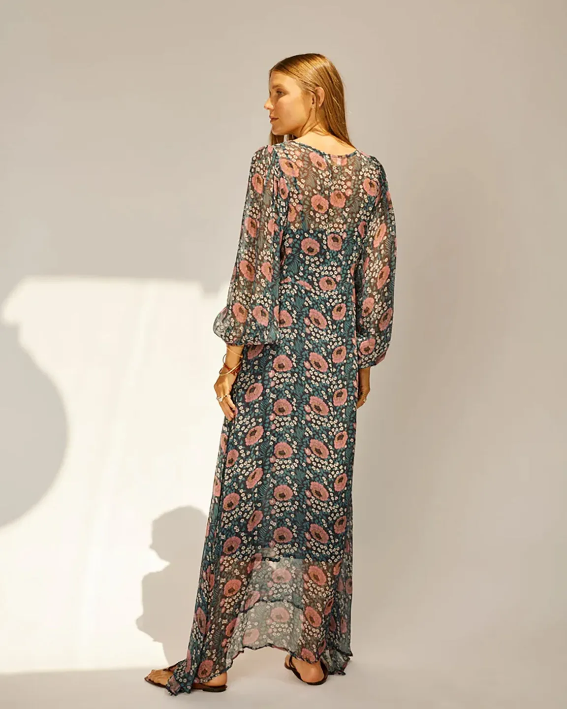 Natalie Martin Alice Dress in Vintage Flowers Indigo