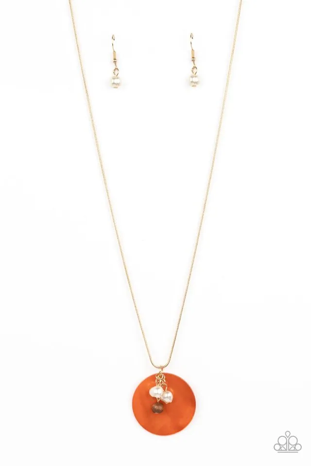 Paparazzi Necklace ~ Beach House Harmony - Orange