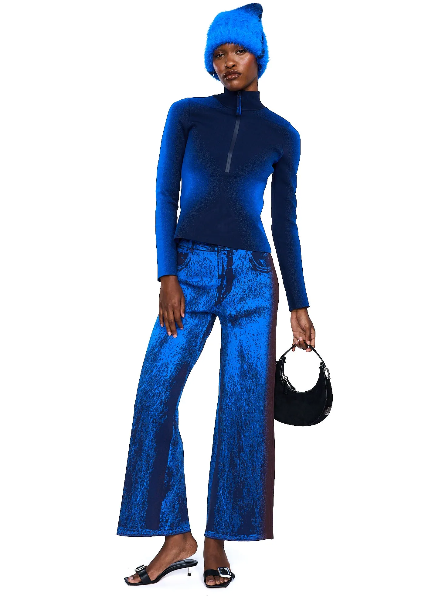 PH5 Zahra Wide Leg Pants in Electric Blue