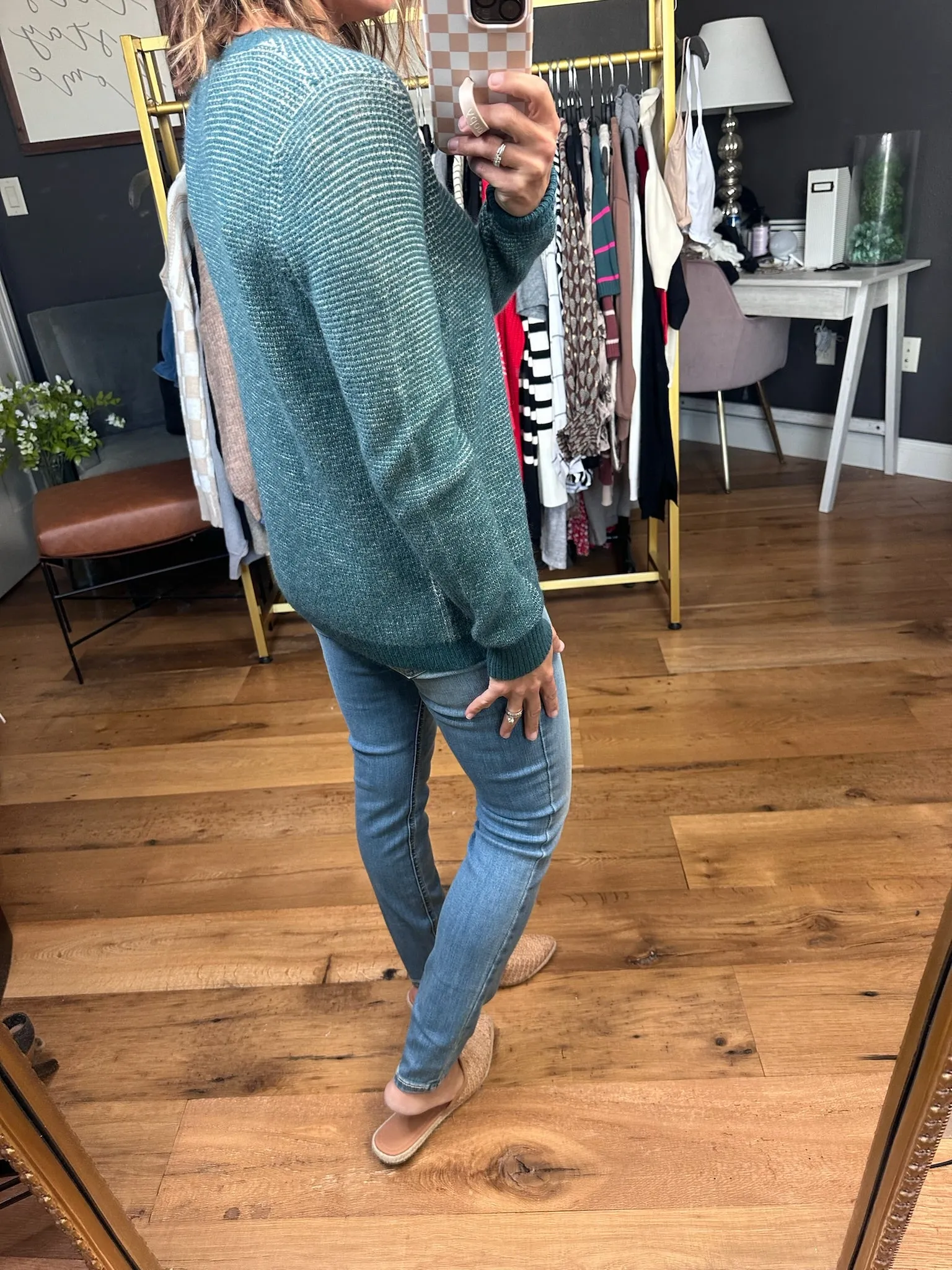 Power Of Us Crew Sweater - Peacock