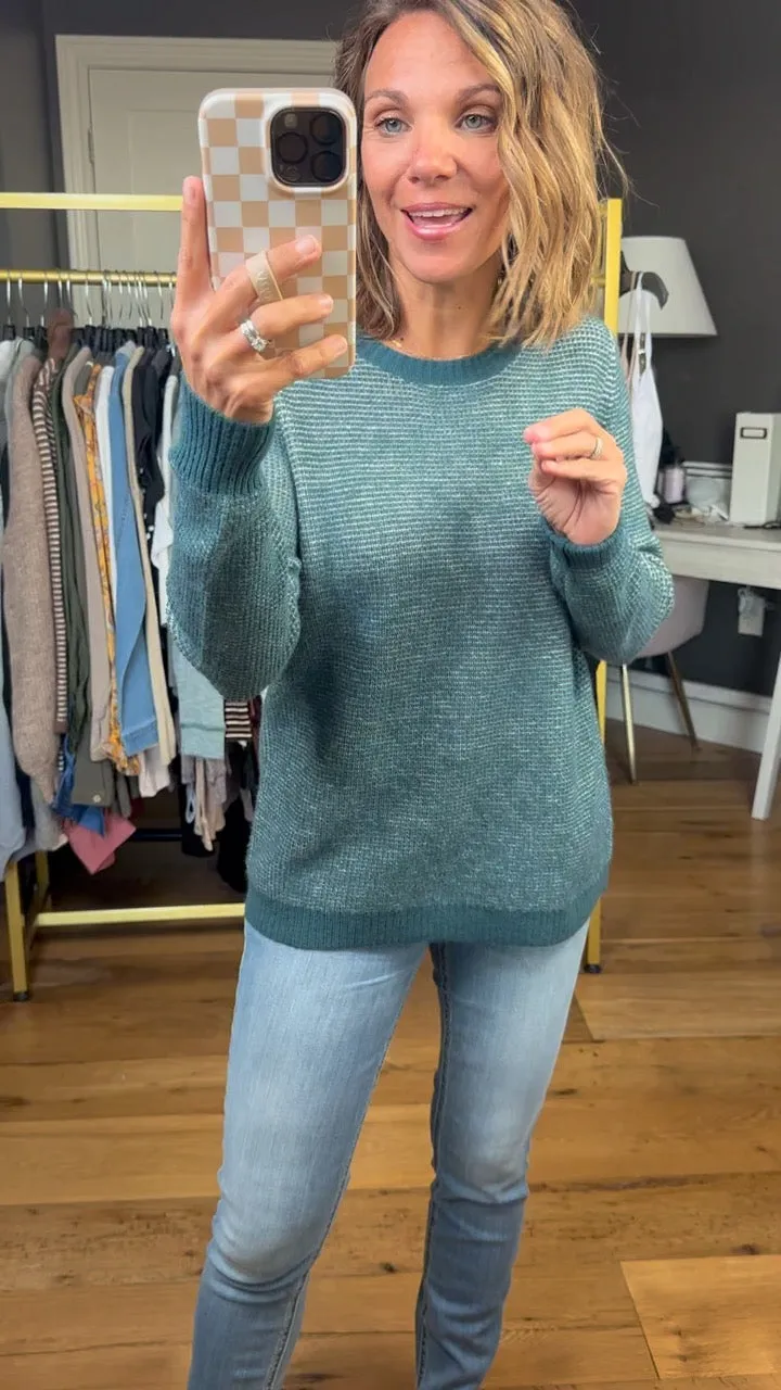 Power Of Us Crew Sweater - Peacock