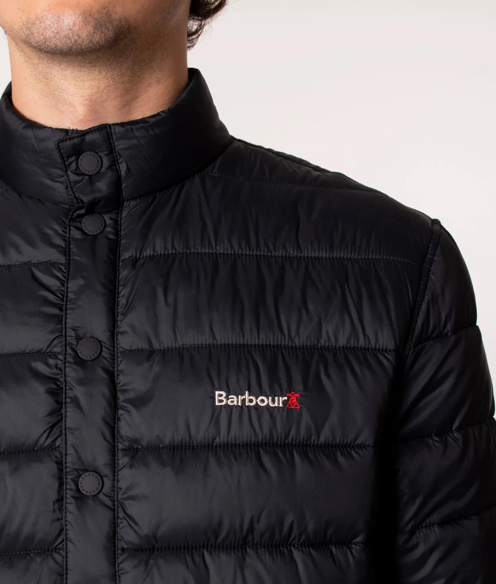 Quarter Zip Baffle Quilted Jacket