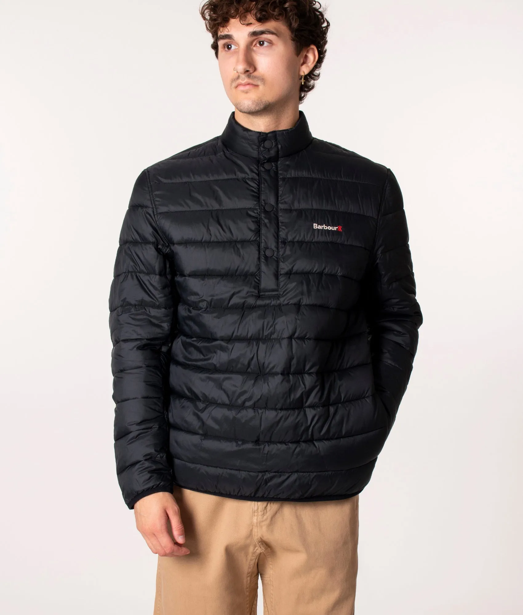 Quarter Zip Baffle Quilted Jacket