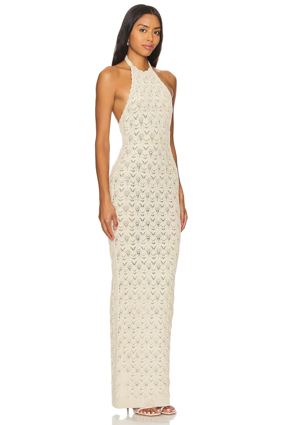 Ronny Kobo Kaiden Knit Dress in Ecru