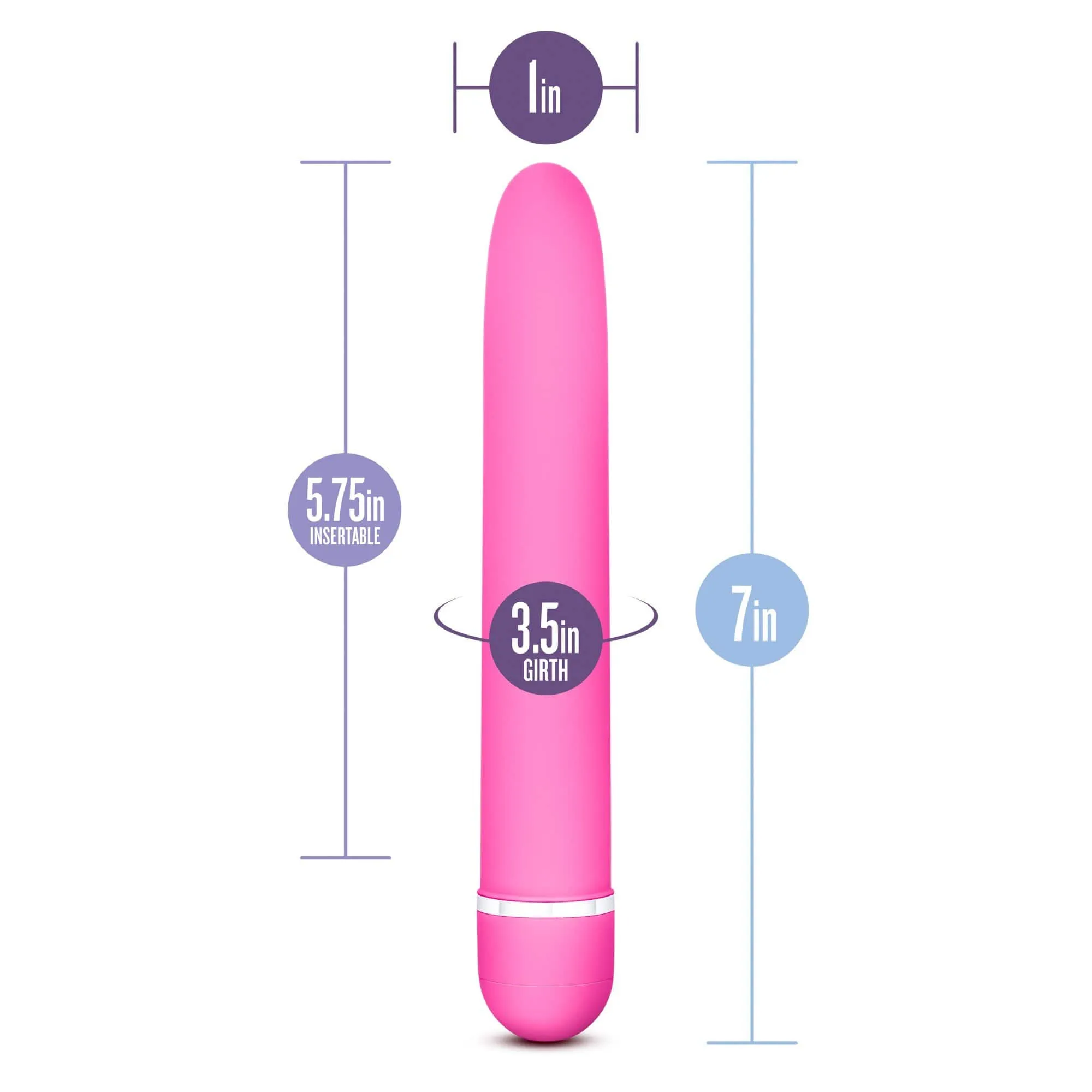 Rose Luxuriate Classic Beginner Vibrator - Pink