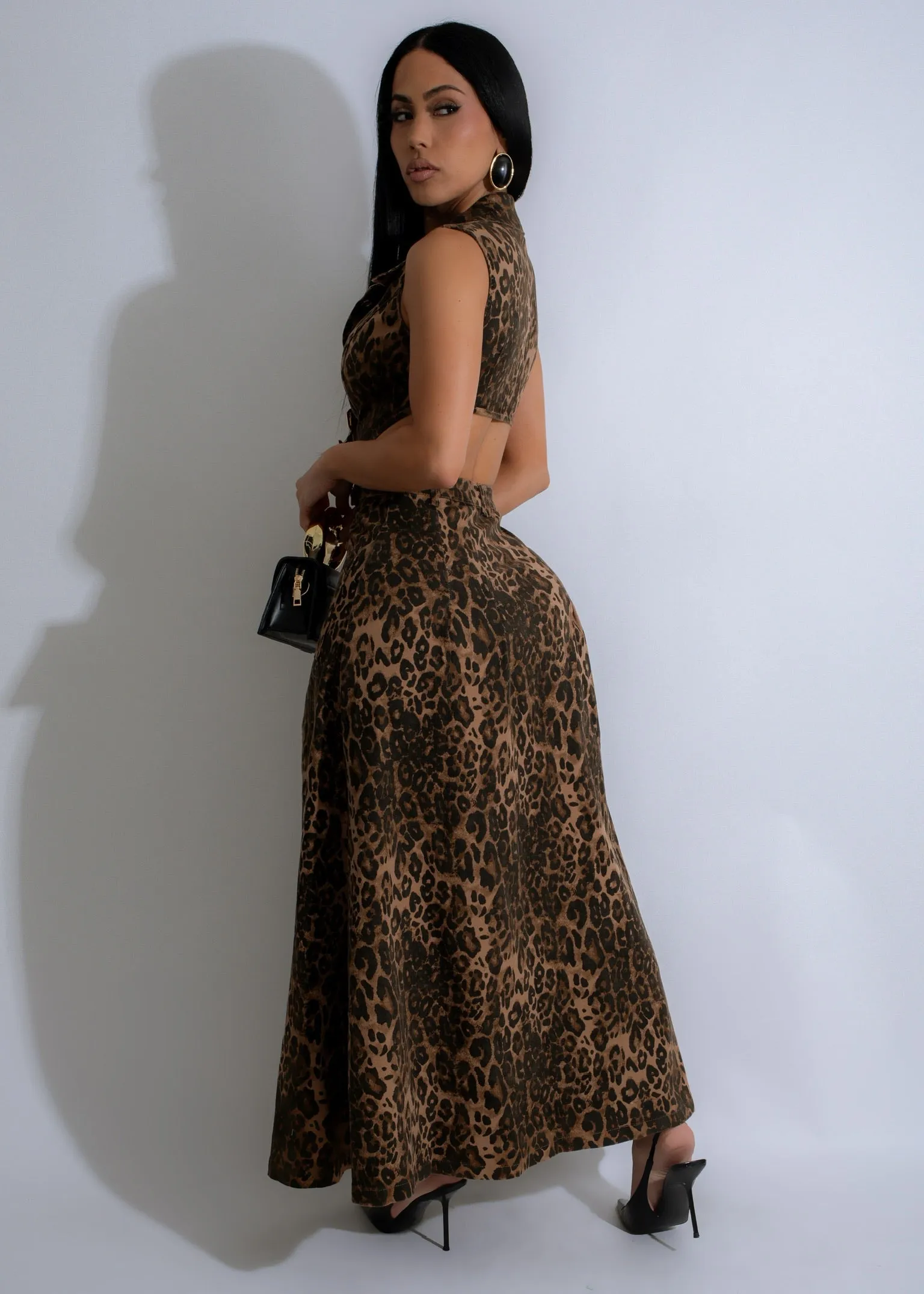 Sculpted Dream Maxi Dress Brown