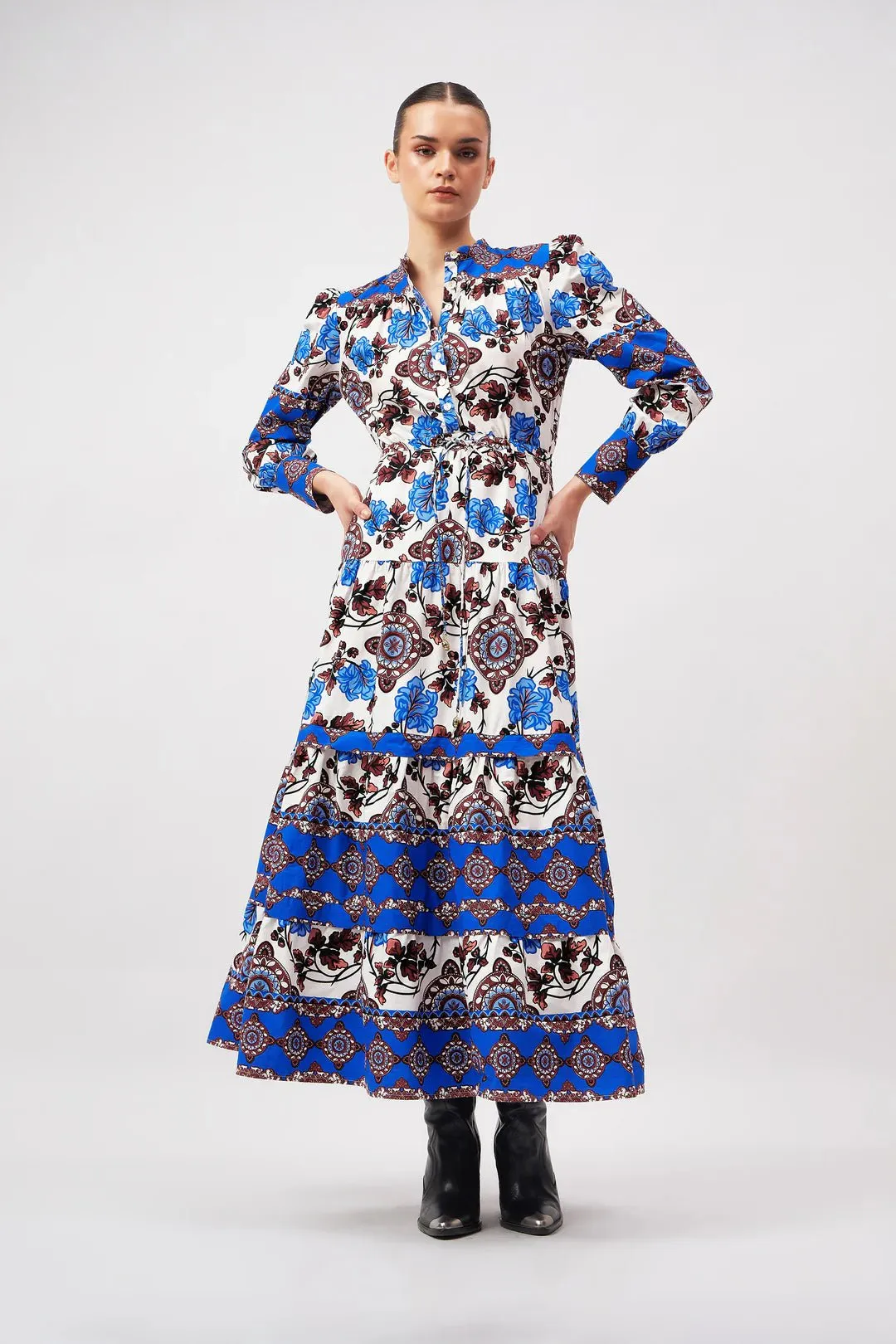Sissi Dress in Atlas Cobalt
