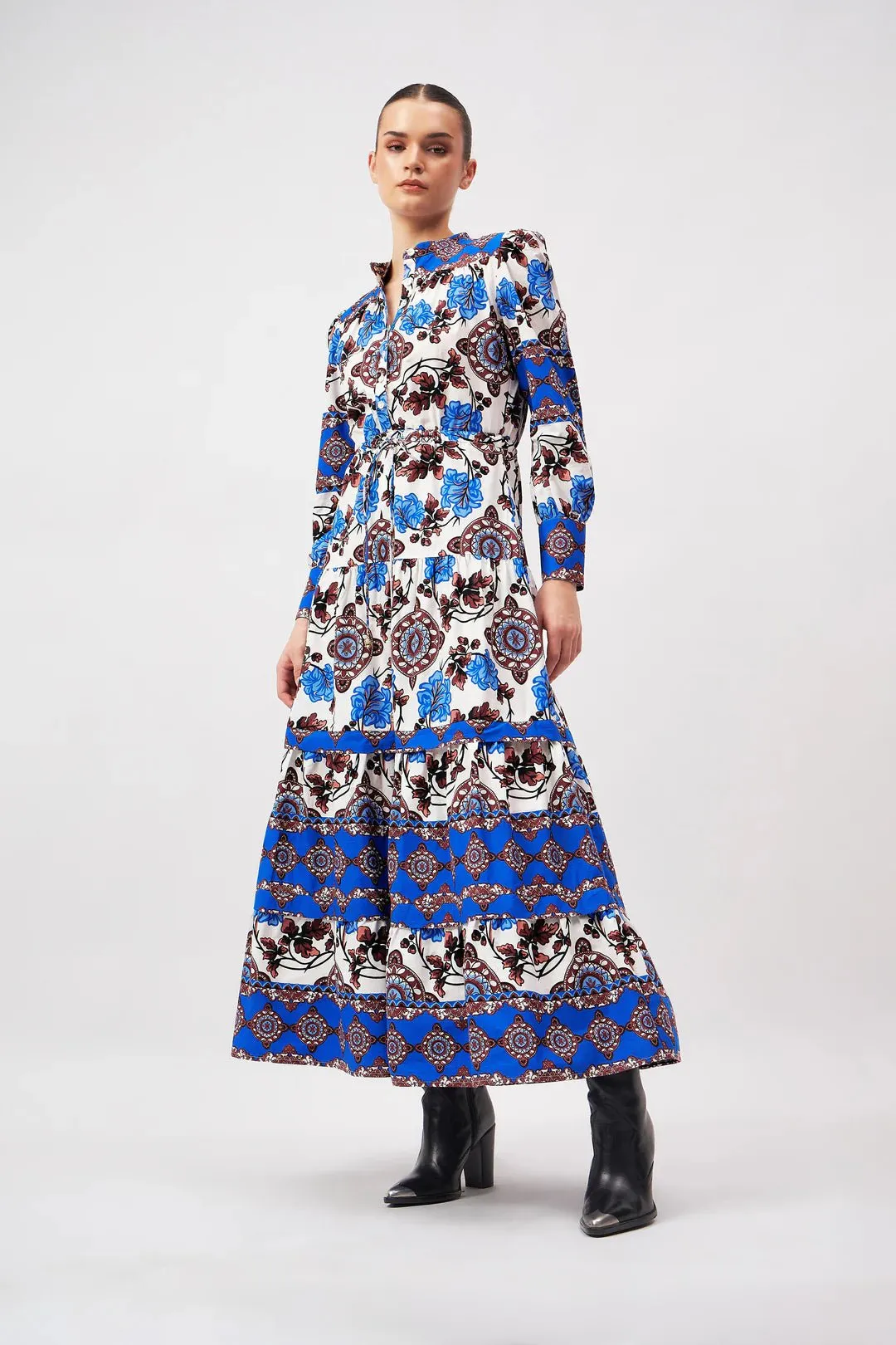 Sissi Dress in Atlas Cobalt