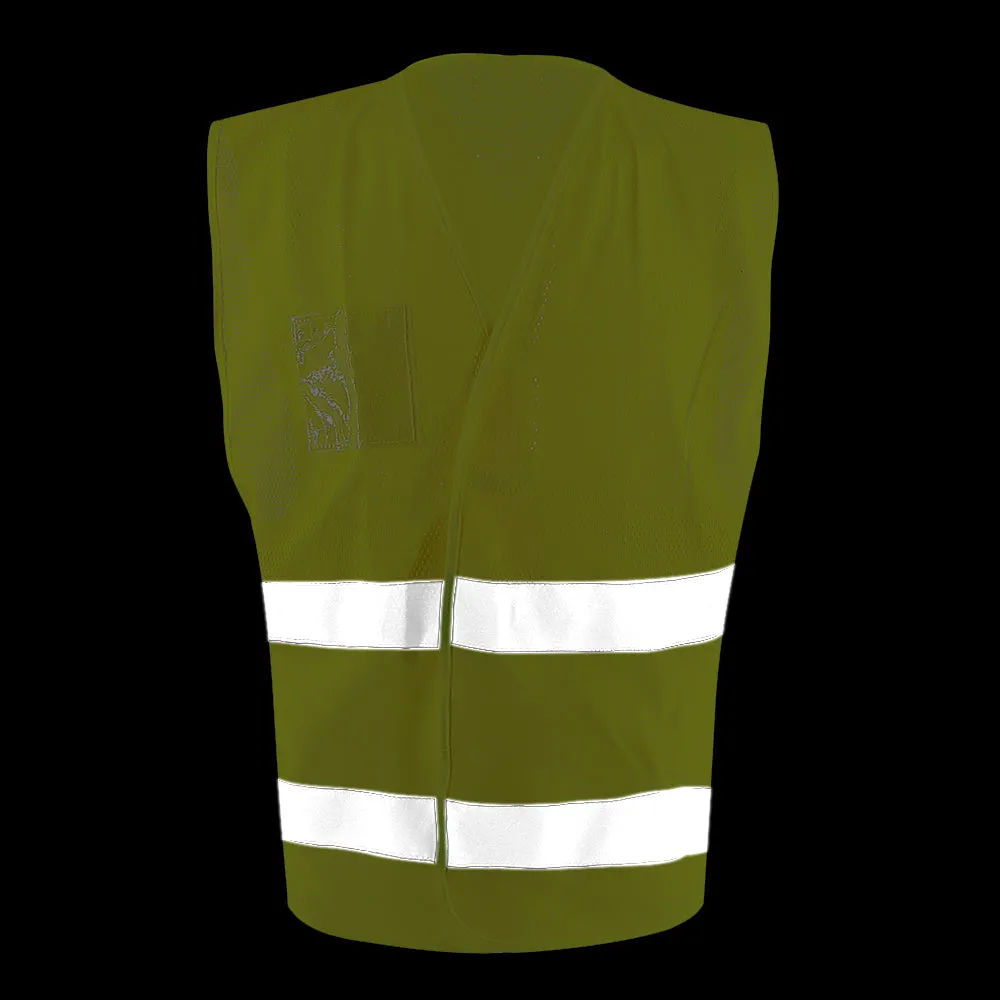 SMASYS High Vis Yellow Saftey Reflective Work Vest