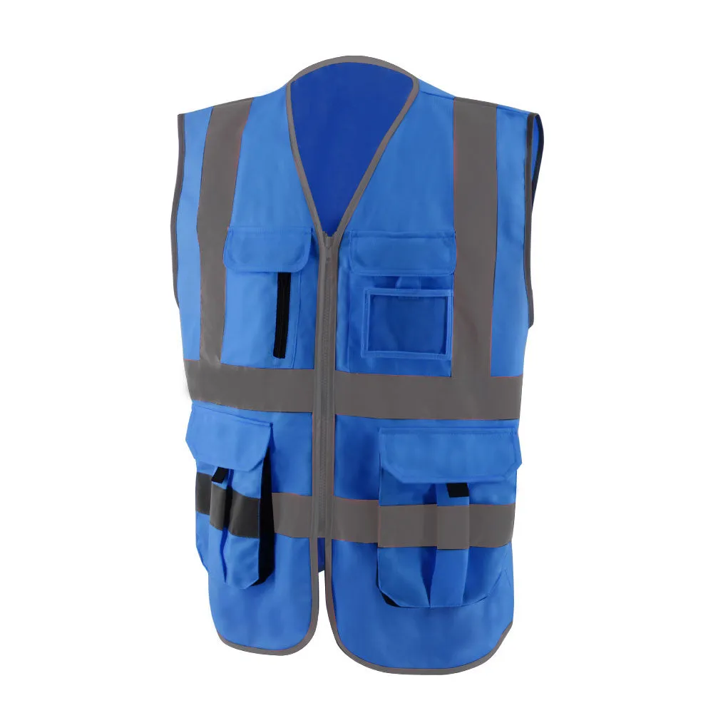 SMASYS Multi Pockets Reflective Vest Safety Clothing