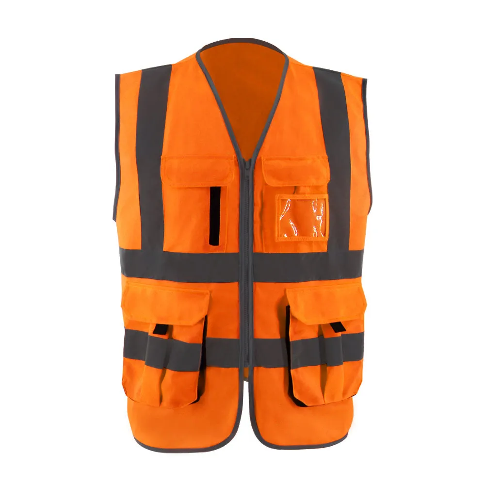 SMASYS Multi Pockets Reflective Vest Safety Clothing
