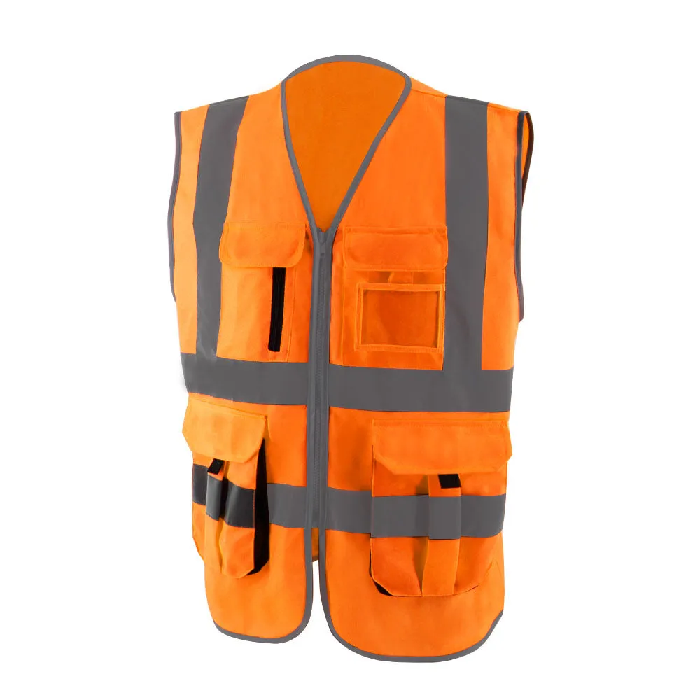 SMASYS Multi Pockets Reflective Vest Safety Clothing