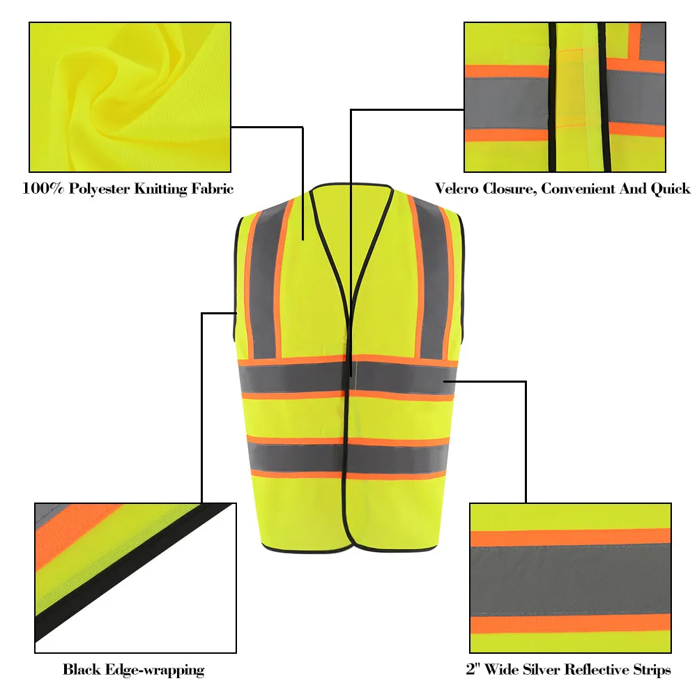 SMASYS Reflective Hi Vis Security Guard EN471 Safety Vest